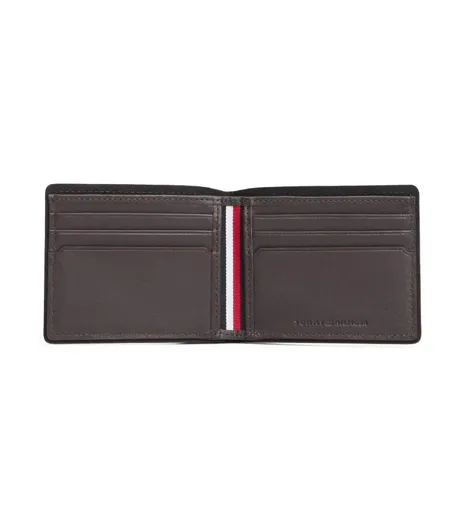 Portefeuille marron homme tommy hilfiger am0am13739