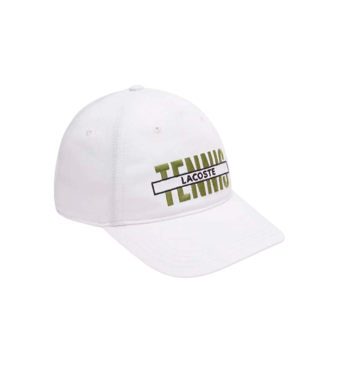Embroidered Gabardine Baseball Cap Cream Lacoste-3