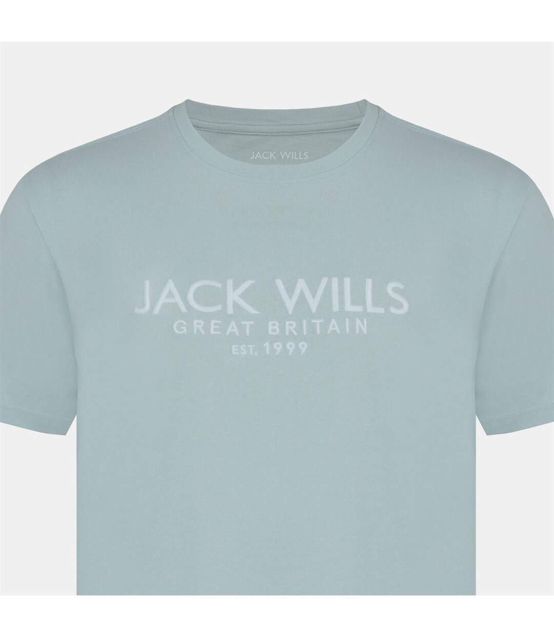 T-shirt Motif/style Logo Carnaby Homme Bleu Clair Jack Wills-4