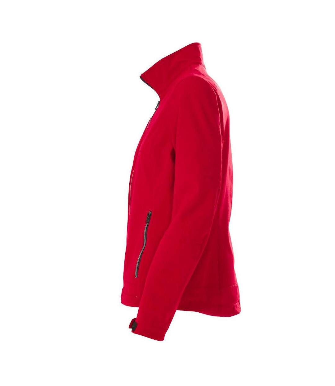 Womens/ladies Trial Soft Shell Jacket Red Printer-3