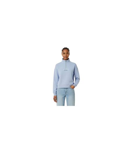 Womens/ladies Honeylane Half Zip Sweatshirt Soft Blue Jack Wills