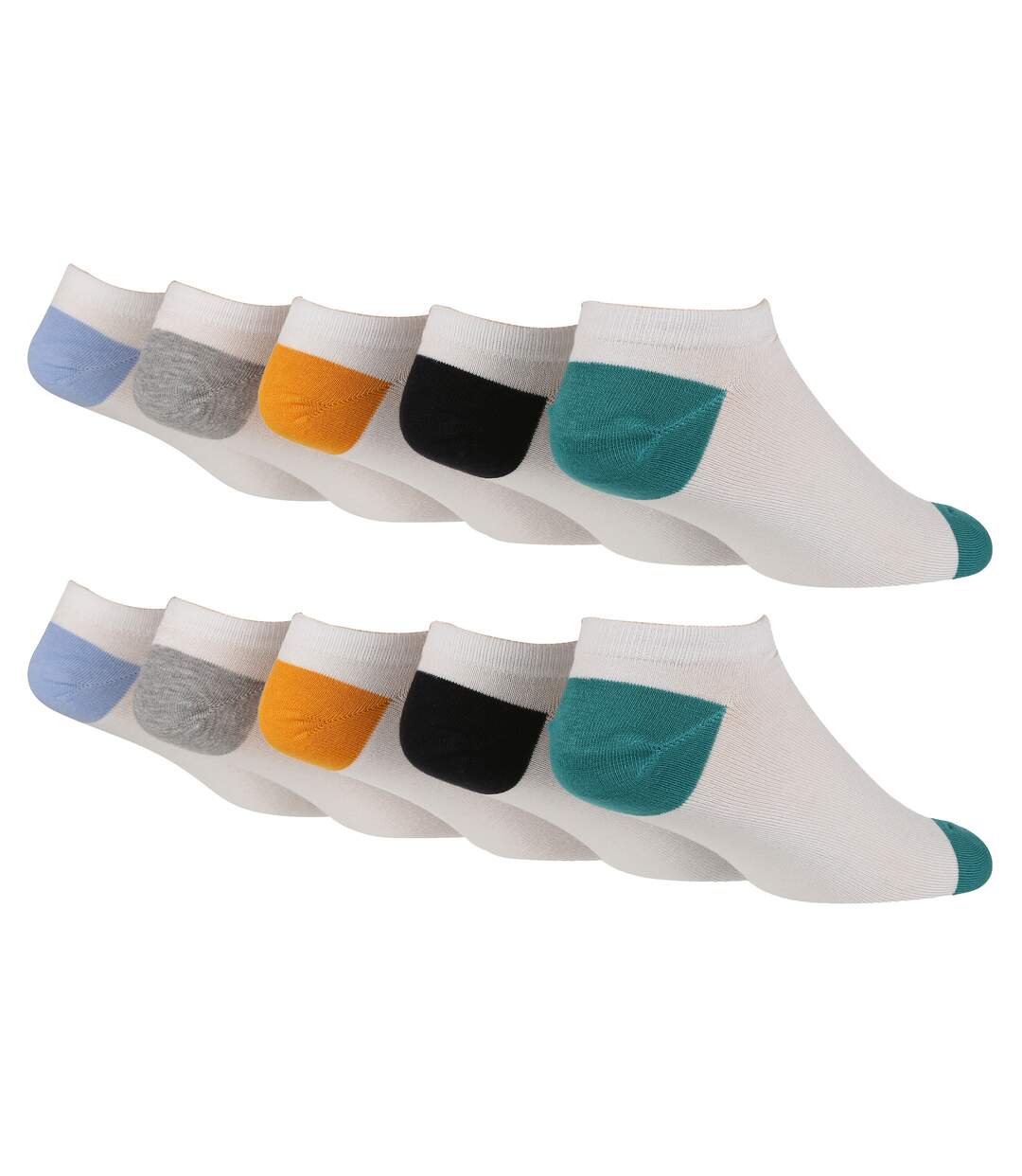 Wildfeet - 10 Pack Mens Bamboo Trainer Sport Socks-1