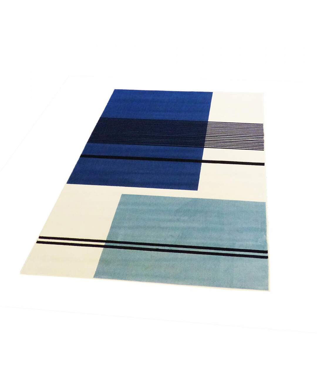 Tapis salon et chambre tissé motif seventies AF1 BLUSQUARE-3