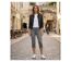 MAYFLOWER 110076U001 - Pantacourt 5 poches pour femme : le confort du denim stretch gris double stone-5