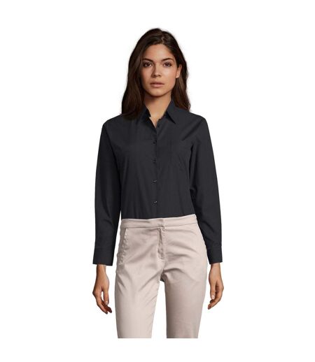 Blouse Executive Femme Noir SOLS