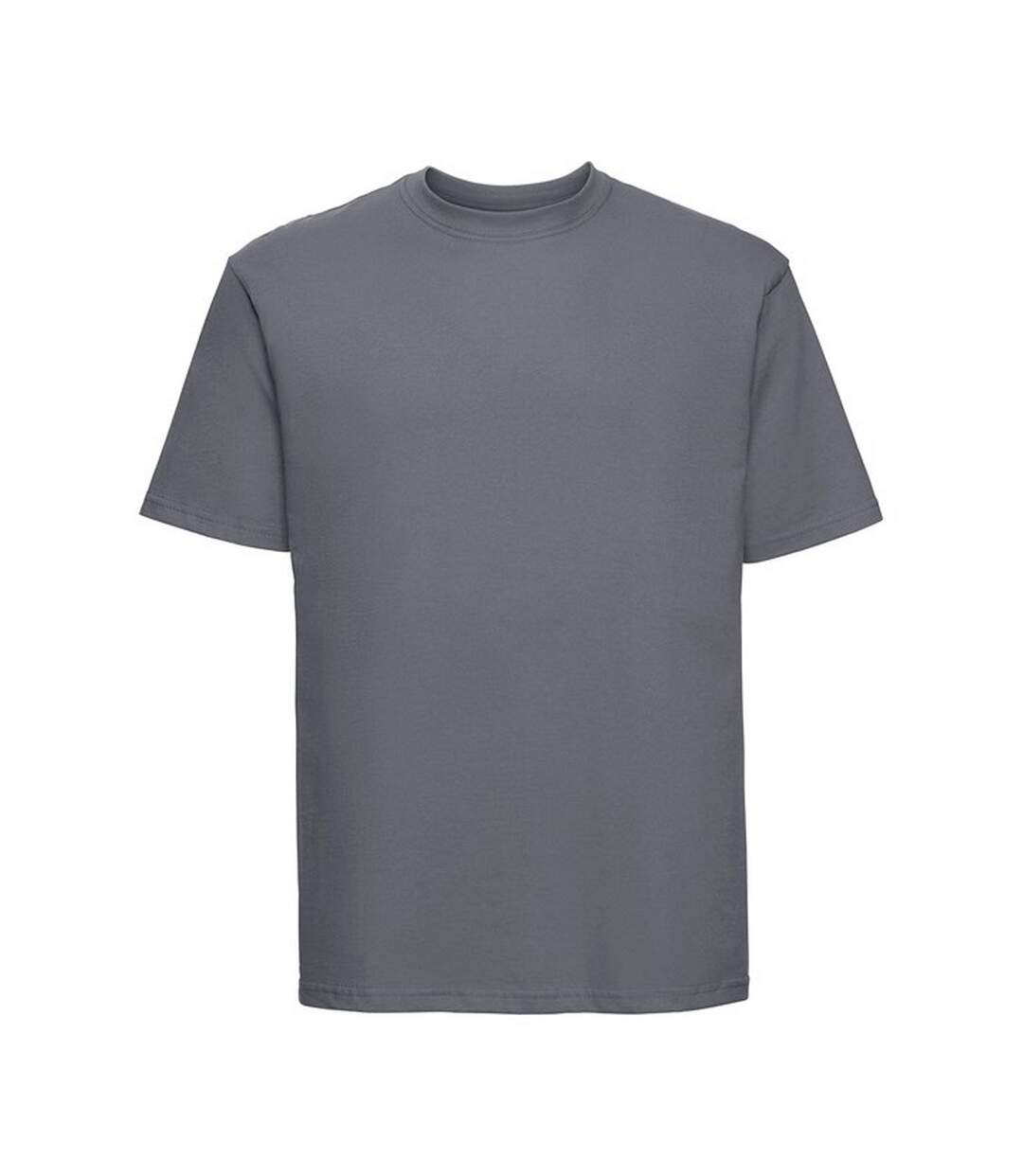 Mens Classic Ringspun Cotton T-shirt Convoy Grey Russell-1