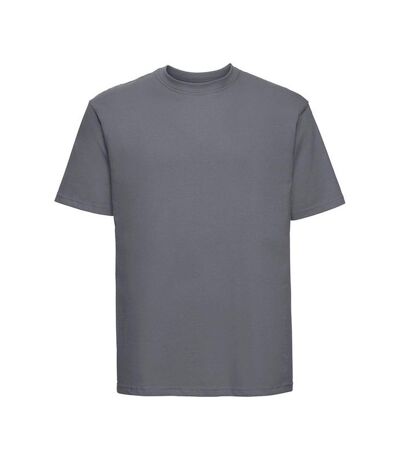 Mens Classic Ringspun Cotton T-shirt Convoy Grey Russell