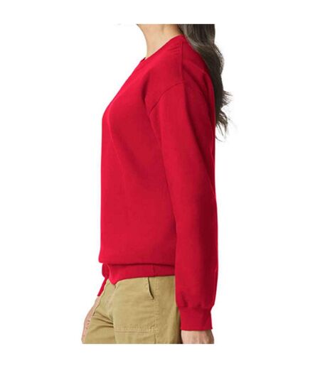 Mens softstyle midweight sweatshirt red Gildan