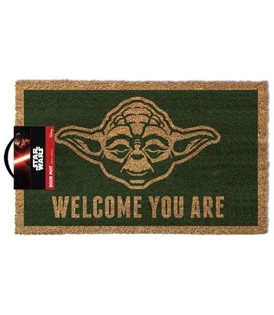 Star Wars Yoda Door Mat (Green/Brown) (One Size)