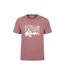 Mens mountain t-shirt burgundy Mountain Warehouse-1