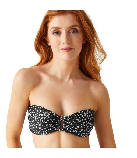 Haut De Maillot De Bain Aceana Femme Noir Blanc Regatta