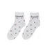 Chaussettes grise à fleurs femme stella green elégante-1