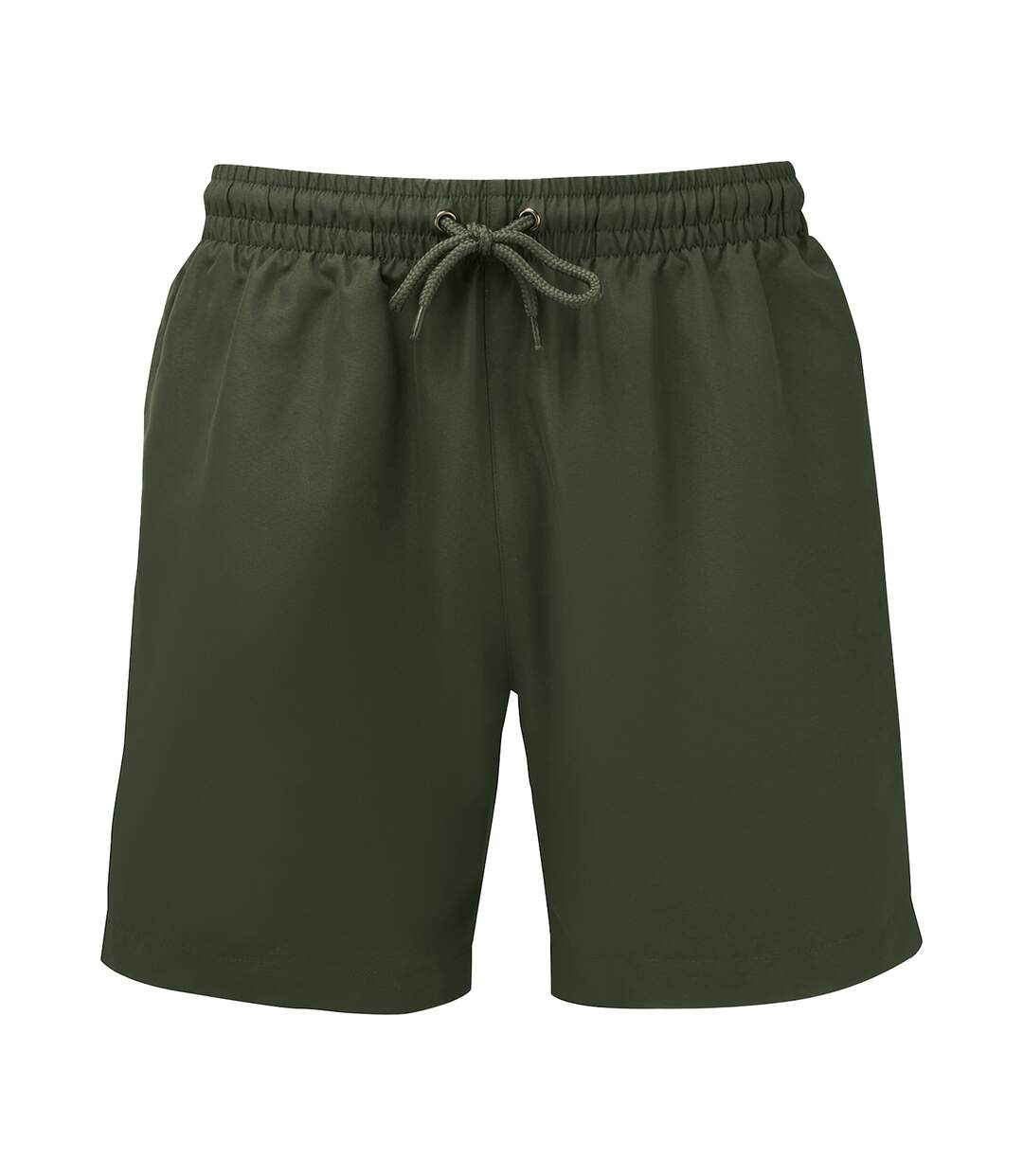 Short De Bain Motif/style Uni Homme Olive Uni Wombat-1