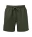 Short De Bain Motif/style Uni Homme Olive Uni Wombat-1