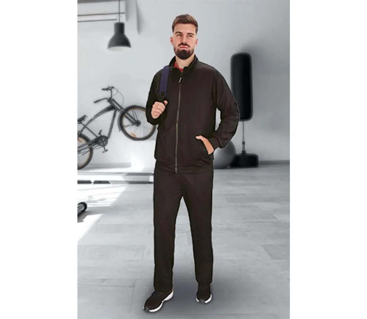 Survêtement sport - veste - pantalon - CENTRIC - noir-1