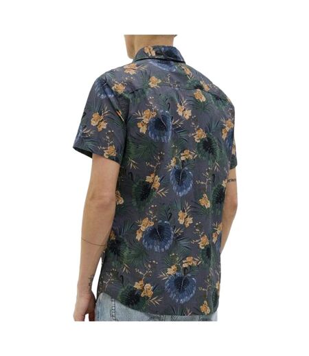 Chemise bleu/vert homme jack & jones hawaii - l