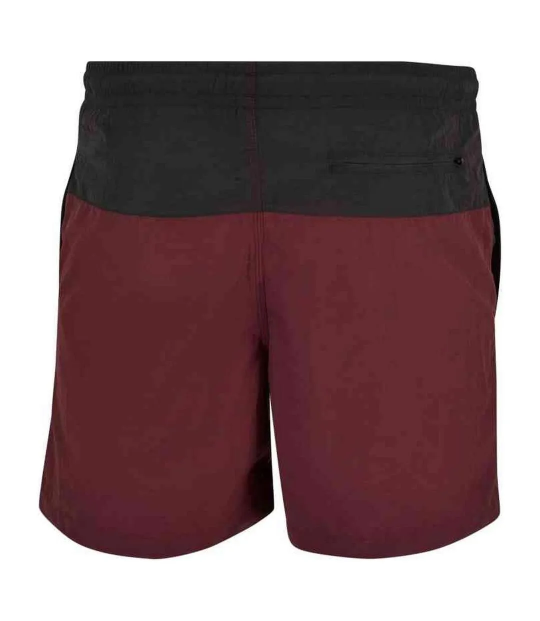 Mens Block Swim Shorts Cherry Black Urban Classics-2