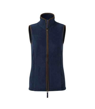 Veste sans manches artisan femme bleu marine / marron Premier