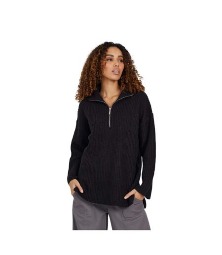 Pull Motif/style Pêcheur Femme Noir Brave Soul