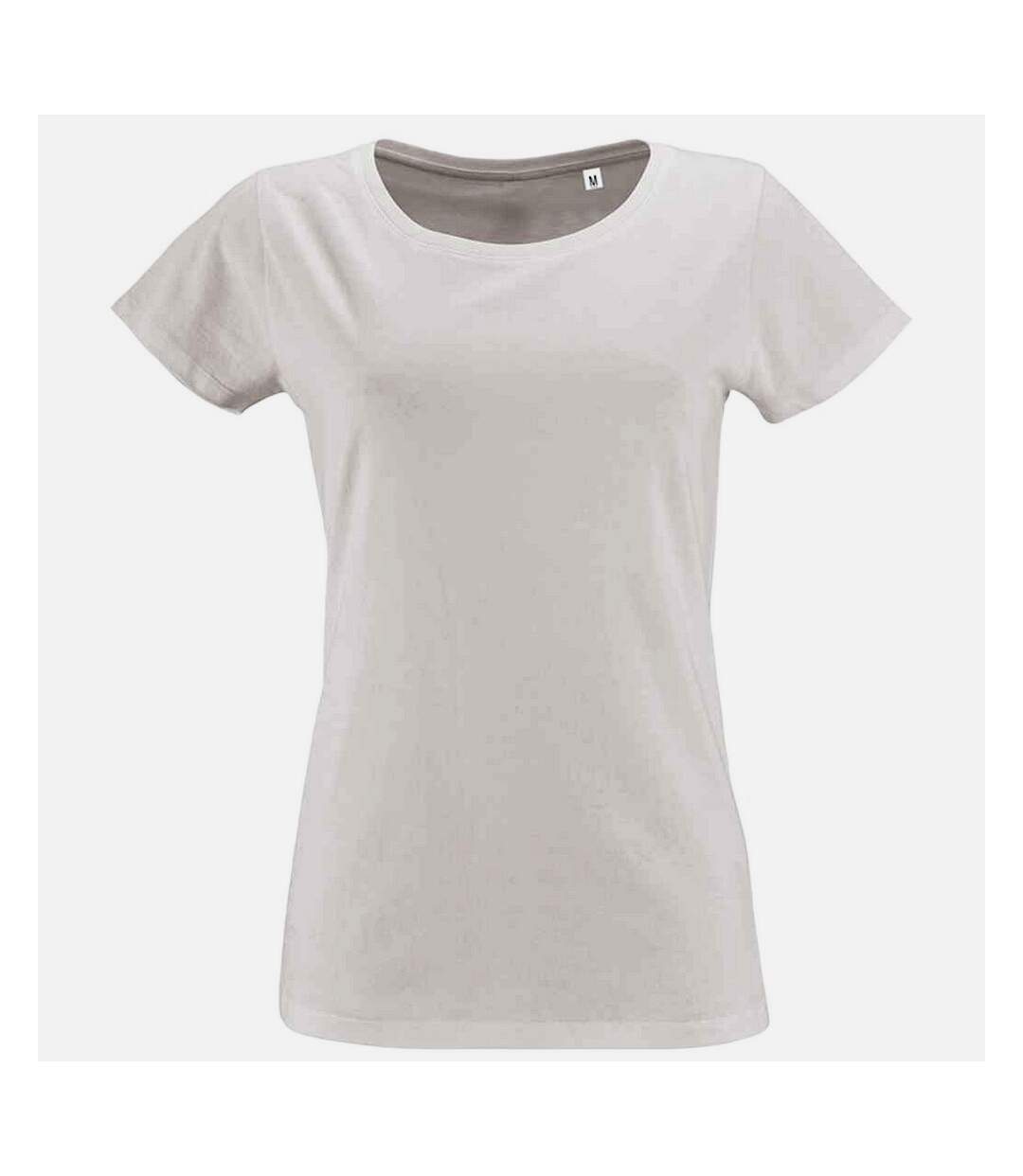 T-shirt bio manches courtes milo femme blanc SOLS-1