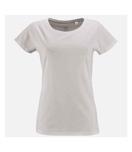 T-shirt bio manches courtes milo femme blanc SOLS