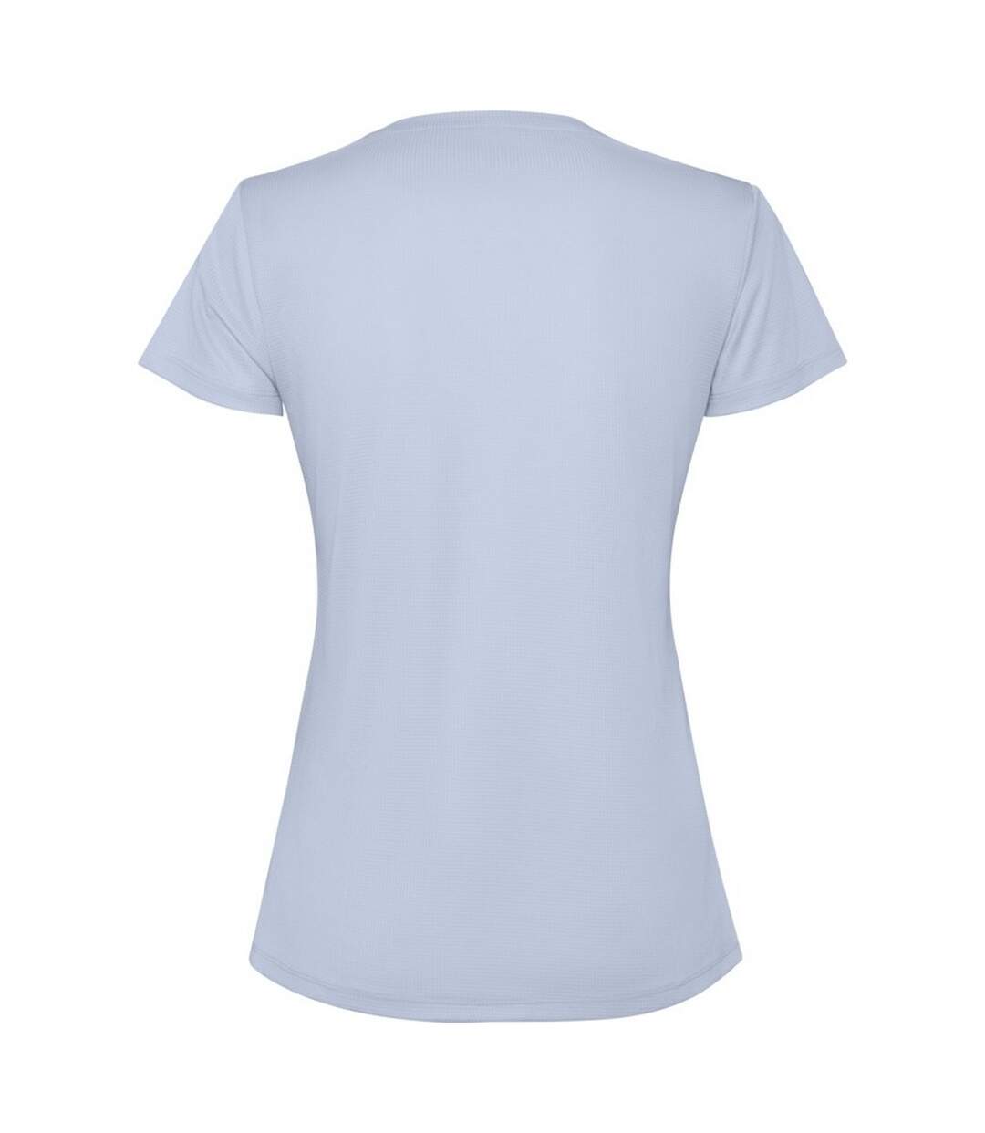 Womens/ladies Estoril Short-sleeved T-shirt Zen Blue Roly-2