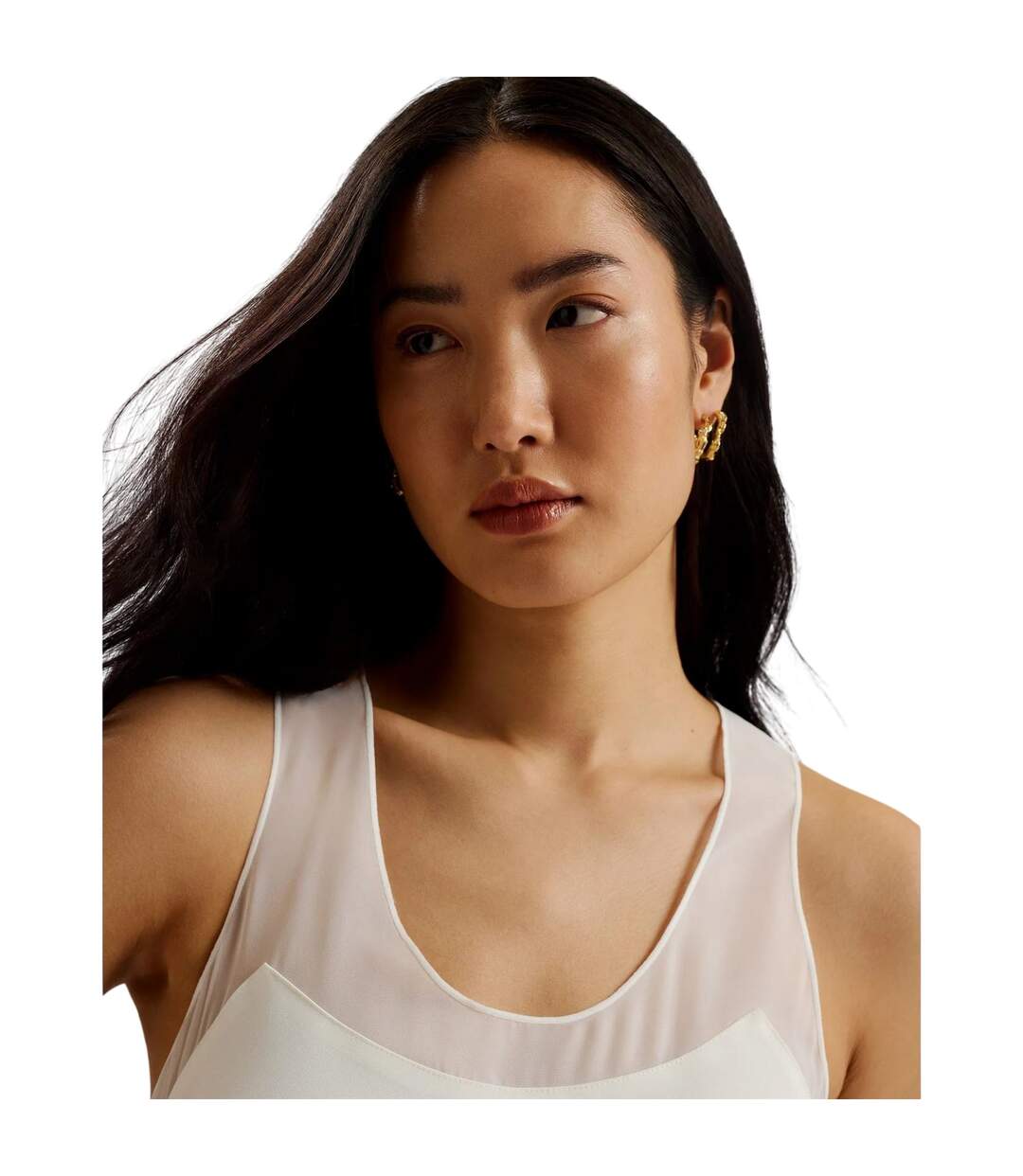 Débardeur Sans Manches Femme Blanc Cassé Ted Baker-4