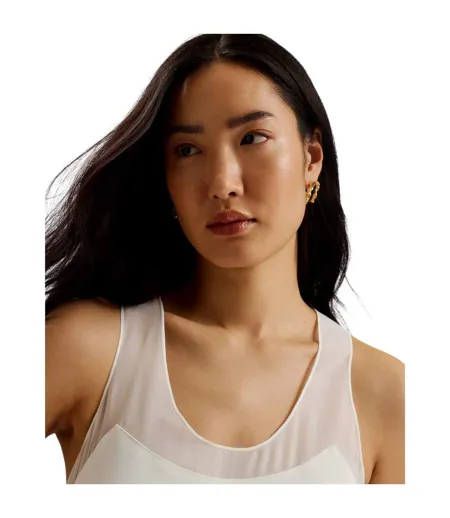 Débardeur Sans Manches Femme Blanc Cassé Ted Baker