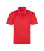 Just Cool Mens Plain Sports Polo Shirt (Fire Red)