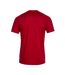 Mens Pro Team Striped Short-sleeved T-shirt Red Joma-2