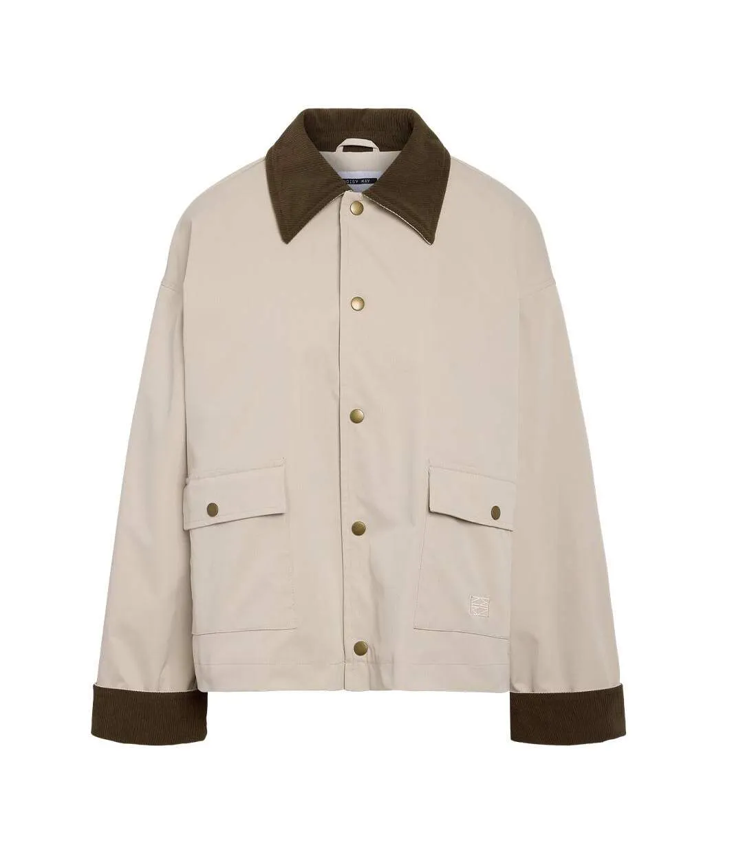 Veste beige/marron femme noisy may nora-2