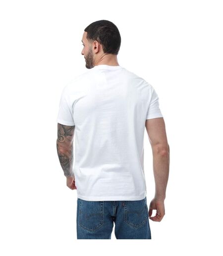 Mens Bandana Print Crew Neck T-shirt White Levis