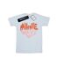 Disney Femme/Ladies Minnie Mouse Heart Shaped Cotton Boyfriend T-Shirt (Blanc) - UTBI37287-1