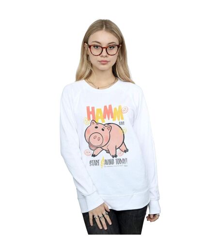Disney Sweatshirt Womens/Ladies Toy Story 4 Hamm The Piggy Bank (Blanc) - UTBI42155