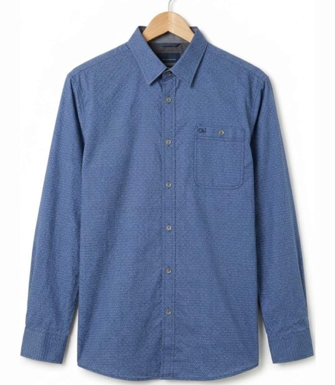 CHALLENGER TAKA2 — Chemise à carreaux manches longues marine et bleu : aisance naturelle et pur coton-2
