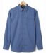 CHALLENGER TAKA2 — Chemise à carreaux manches longues marine et bleu : aisance naturelle et pur coton-2