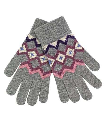 Ladies Wool Gloves | Winter Cute Fairisle Gloves for Cold Weather