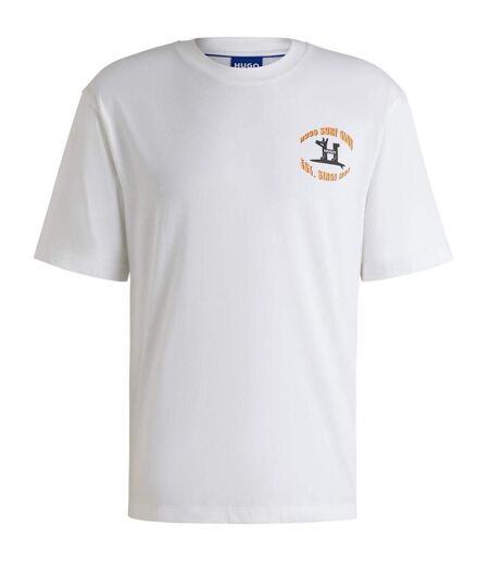 T-shirt Motif/style Imprimé Graphique Nodiwop Homme Blanc Hugo