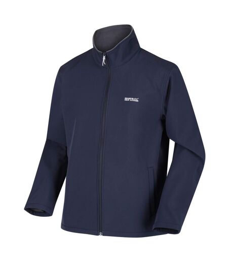Regatta Mens Cera V Wind Resistant Soft Shell Jacket (Navy) - UTRG6259