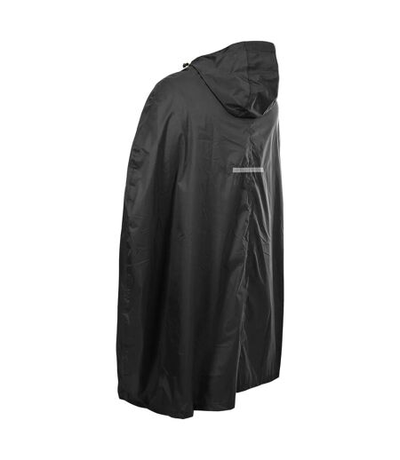 Trespass Qikpac Unisex Hooded Waterproof Packaway Poncho (Black) - UTTP422