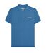 Mens Premium Aw24 Target Polo Shirt Dark Blue Navy Lambretta-2
