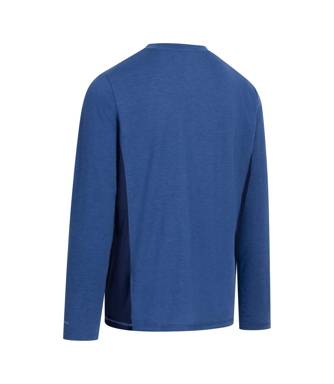 T-shirt Uni Manches Longues Charlie Homme Bleu Indigo Chiné Trespass-2