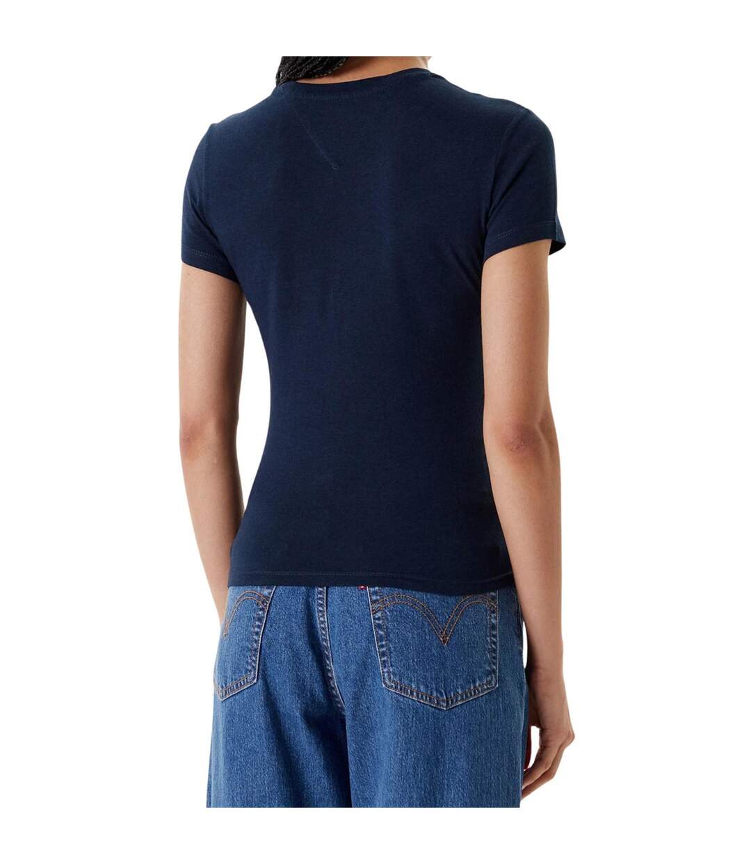 T-shirt Femme Bleu Marine Foncé Tommy Jeans-2