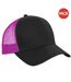 Lot de 2  casquettes de baseball homme noir / fuchsia Beechfield