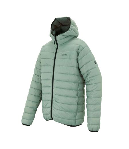 Mens Marizion Baffled Hooded Padded Jacket Glacier Green Regatta