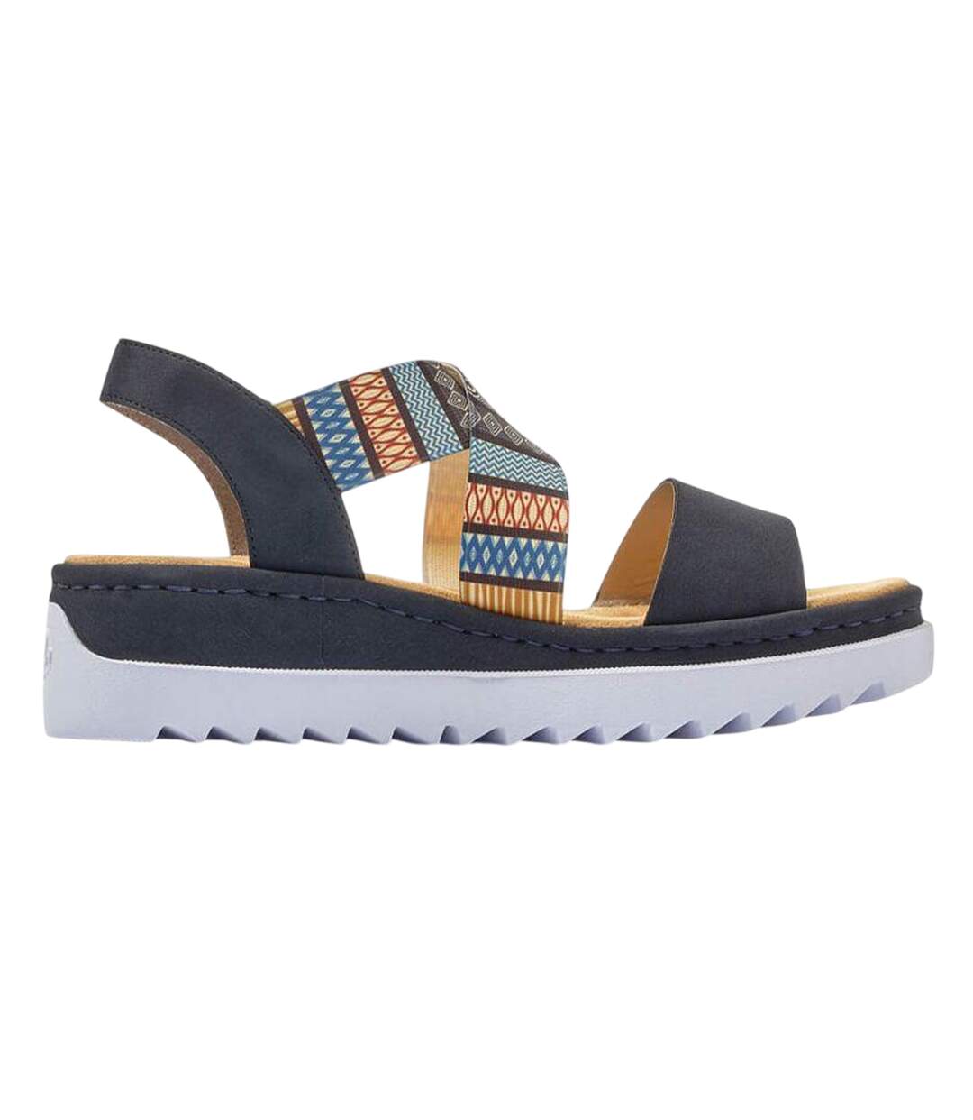 Womens/ladies Rkr533a Sandals Multicoloured Rieker-3