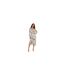 Robe Portefeuille Motif/style Floral Chine Femme Vert Off White-1