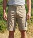 CHALLENGER INDIANA1 : Bermuda homme en coton stretch beige robuste et extensible-1