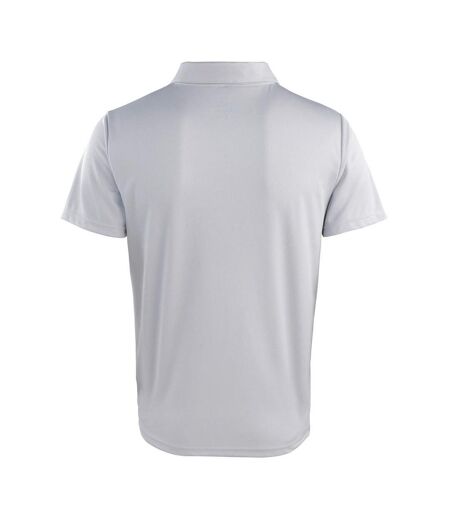 Premier Unisex Adult Coolchecker Pique Polo Shirt (Silver)