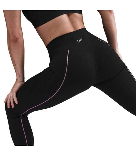 Collant Motif/style Rayure Latérale Femme Noir Rose Nike